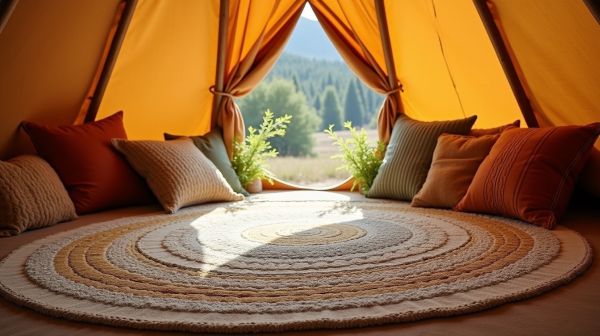 Choisissez le tapis idéal pour un tipi confortable