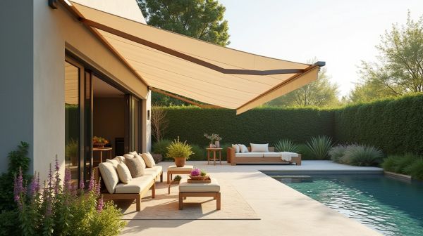 Transformez votre espace extérieur avec une voile ombrage sur mesure
